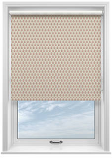 Emily Bond Jaipur, Rust - Twist&Fit Roller Blind